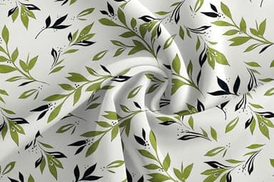 TASAMO Women Chiffon Blouse Round Neck Short Sleeve Top Shirts (Medium, FP Light Green 01) - Image 5