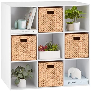 Best Choice Products 9-Cube Storage Organizer, 11in Shelf Opening, Bookcase, Display Shelf, Customizable w/ 3 Removable Back Panels - White - Image 1