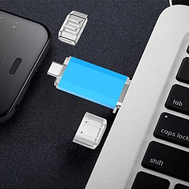 KOOTION USB C Flash Drive 128GB 2 in 1 OTG USB 3.0/Type C Thumb Drive Dual Drive USB C Memory Stick for Smartphone/Laptop/Tablet/PC - 128G, Blue - Image 7