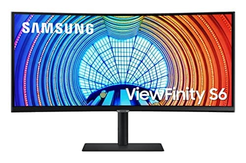 SAMSUNG Viewfinity S65UA Series 34-Inch Ultrawide QHD Curved Monitor, 100Hz, USB-C, HDR10 (1 Billion Colors), Height Adjustable Stand, TUV-certified Intelligent Eye Care (LS34A654UBNXGO),Black - Image 1