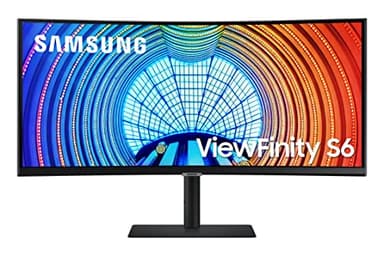 SAMSUNG Viewfinity S65UA Series 34-Inch Ultrawide QHD Curved Monitor, 100Hz, USB-C, HDR10 (1 Billion Colors), Height Adjustable Stand, TUV-certified Intelligent Eye Care (LS34A654UBNXGO),Black - Image 1