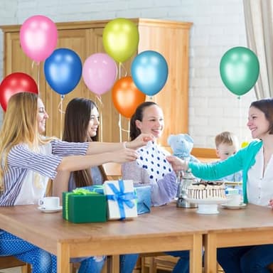 120Pcs Balloons Assorted Colors,12 Inch Latex Party Balloon for Birthday Party, Light Multi Color Ballons Rainbow Balloons for Wedding Baby Shower Supplies.(Assorted) - Image 6