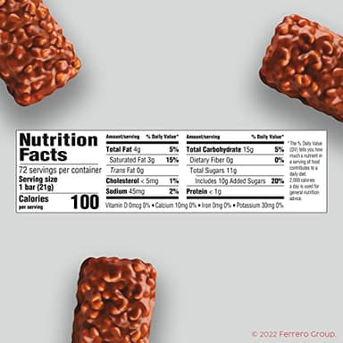 100 Grand Crispy Milk Chocolate with Caramel, Share Size Individually Wrapped Candy Bars, 2.2 oz each, Bulk 24 Count Box - Image 2
