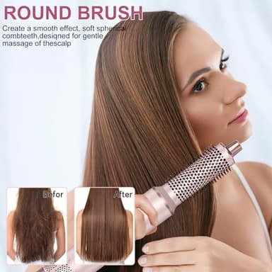 AVENHO 5 in 1 Hot Air Brush - Blow Dryer Brush & Air Curling Wrap Styler with Negative Ion Technology, Hair Dryer Brush for Drying, Curling, Straightening & Styling, Professional Hair Styling Tools - Image 5