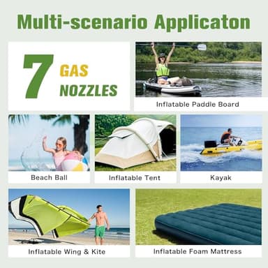 Rechargeable 20PSI SUP Pump The Jungle -Quick Portable SUP Air Pump,Electric Paddle Board Pump for Inflatable Paddle Boards, Boats, Inflators - Image 6