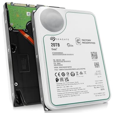 Seagate Exos 20TB 7.2K RPM SATA 6Gb/s 3.5in Enterprise HDD ST20000NM002C (Renewed) - Image 1