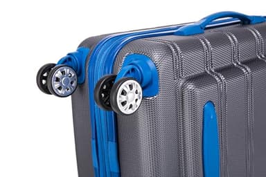 Rockland Melbourne Hardside Expandable Luggage with Spinner Wheels, Grey, 20"/14" 2pc Set - Image 7