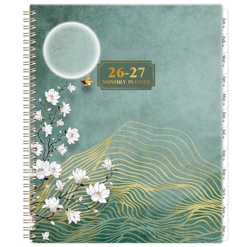 2026-2027 Monthly Planner - JAN 2026 - JUN 2027, Planner 2026-2027 with Tabs, 18 Monthly Panners, Mothly Planner with Inner Pocket, Thick Paper (8.5" x 11",Green, Back Pocket) - Image 1