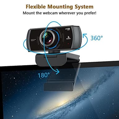 NexiGo N980P 1080P 60FPS Webcam with Microphone and Software Control, USB Computer Camera, Built-in Dual Noise Reduction Mics, 120° Wide-Angle for Zoom/Skype/FaceTime/Teams, PC Mac Laptop Desktop - Image 6