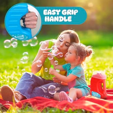 Darice 2 Pack 128oz Bubble Solution Refill for Bubble Machines & Blowers - Easter, Weddings, Birthdays, Outdoor - 4 Big Bubble Wands Included - Non-Toxic Safe for Toddlers & Kids, Colors May Vary - Image 6