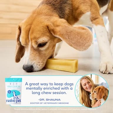 Native Pet Yak Cheese Himalayan Dog Chews - Long Lasting Dental Sticks for Large Breeds – 100% All Natural Himalayan Yak Chews for Large Dogs – Cheese Bone for Aggressive Chewers - 10 Per Pack - Image 7