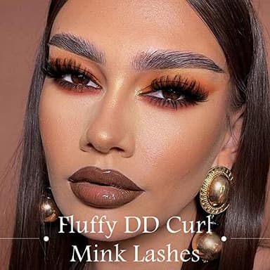 Mink Lashes Fluff False Eyelashes 20-22mm Dramatic Full Wispy Eye Lashes 8D Volume Curly Fake Eyelashes 7 Pairs Faux Mink Lashes Multipack by TOOCHUNAG - Image 4