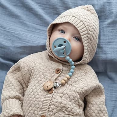 SAMiGO Pacifier Clips for Baby Girls Pacifier Holders Silicone Paci Binky Clips - 2 Pack - Image 4