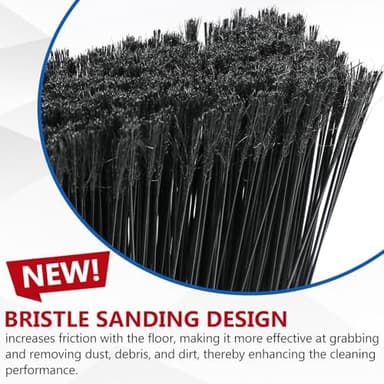 3Pcs Commercial Broom Outdoor Broom Heavy Duty 60'' Angle Brooms for Sweeping Patio Garage Lobby Yard Kitchen Indoor Offices - Image 3