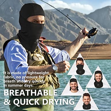 Botack Balaclava Face Mask Sun UV Protection Breathable Full Head Mask for Men Women Skiing Cycling - Image 5