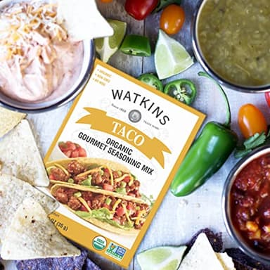 Watkins Organic Taco Gourmet Seasoning Mix, 1 oz. Packets,12 Count(Pack of 1) - Image 4