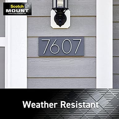 Scotch Outdoor Mounting Tape, 2 Rolls, 1 in x 60 in (5ft), Holds up to 15 lbs, Delivers Strong & Permanent Bond On Contact, Great On Glass, Tile, Acrylic & Metal, Easy-To-Apply (OT-411-2NA) - Image 4