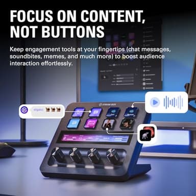 Elgato Stream Deck +, Audio Mixer, Production Console and Studio Controller for Content Creators, Streaming, Gaming, with customizable touch strip dials and LCD keys, works with Mac and PC - Image 6