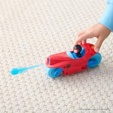 Jazwares Marvel Spidey and His Amazing Friends Spidey Team Split Racer - 8.5-Inch Three-in-One Vehicle with Web Darts, Sound Effects, and Phrases - Image 9