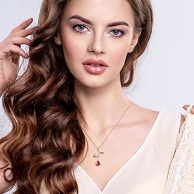 Gold Rose Pendant Necklace for Women - Aesthetic, Preppy Jewelry for Teens - Dainty Gold necklace - gold necklace for women trendy - 14k gold necklace for women - Image 6