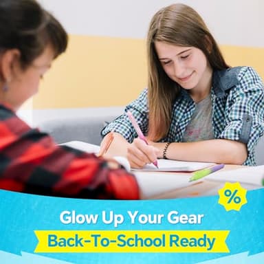 WRITECH Gel Pens Fine Point: 0.7mm Black Ink Retractable 6ct Smooth Writing with Aesthetic Gradient Color Barrel for Journaling Note Taking Silent Click No Smear Nebula Pen Set - Image 3