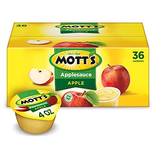 Mott's Applesauce, 4 Oz Cups, 36 Count, No Artificial Flavors, Good Source Of Vitamin C, Nutritious Option For The Whole Family - Image 1