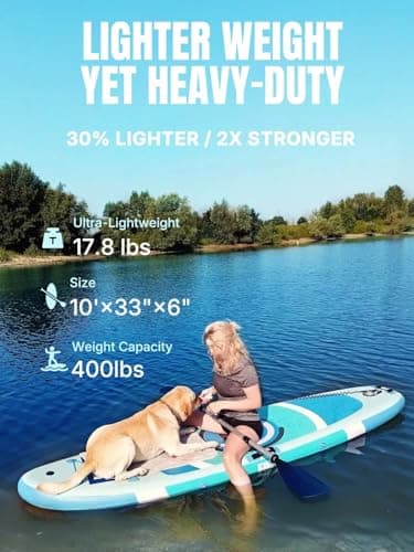 Niphean（Ultra-Light）Inflatable Paddle Board with (Beginner Friendly) StabilTrac Fin and Durable SUP Accessories, 10' Stand Up Paddle Boards for Adults & Youth, Versatile Yoga Paddle Board, Gift Ideas - Image 3