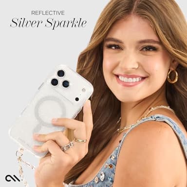 Case-Mate iPhone 17 Pro Case [Compatible with MagSafe] - Stylish Sparkly Phone Case with 12ft Drop Protection - Premium Magnetic Cover for iPhone 17 Pro - Twinkle Stardust - Image 6