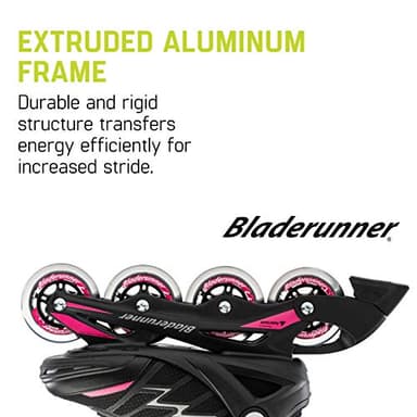 Bladerunner by Rollerblade Advantage Pro XT Women's Adult Fitness Inline Skate, Black and Pink, Inline Skates , 7 - Image 5