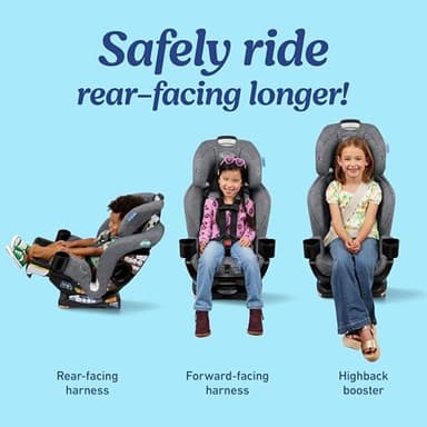 Graco Extend2Fit Convertible Baby Car Seat, Rear and Forward Facing, Adjustable Extension Panel for Extra Legroom, Ashten - Image 2
