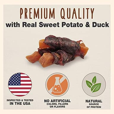 Cadet Gourmet Sweet Potato & Chicken Wraps Limited-Ingredient Dog Chews, Healthy and Natural Training Treats for Small and Large Dogs, 28 oz. - Image 2