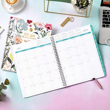 2025-2026 Monthly Planner/Calendar - Jul 2025 - Dec 2026, 18 Monthly Planner 2025-2026, 9’’ x 11'', Academic Planner with Tabs, 2-sided Pockets, Twin-wire Biding, Holidays, Notes Pages, Julian Dates - Image 6