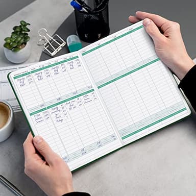 Clever Fox Income & Expense Tracker – Accounting & Bookkeeping Ledger Book for Small Business – 1-Year Record Notebook, A5 (Dark Green) - Image 6