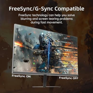 KTC 24 Inch 180Hz Gaming Monitor, 2K QHD Fast IPS PC Gaming Monitor, 1440p 1ms Computer Monitor 144Hz, G-Sync and FreeSync Compatibility, HDR Support, HDMI Displayport, VESA, Q24T09 - Image 5