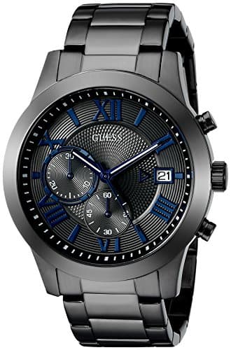 GUESS Stainless Steel Gunmetal Chronograph Bracelet Watch with Date. Color: Gunmetal (Model: U0668G2) - Image 1