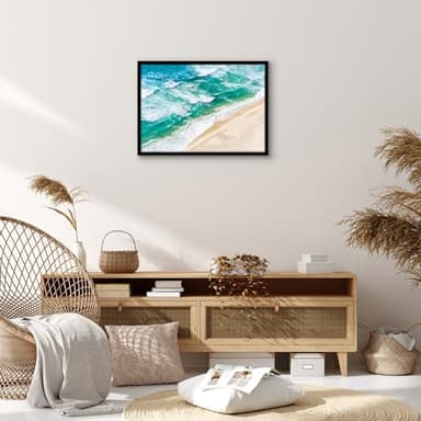 Americanflat 17x24 Picture Frame with Polished Plexiglass - Streamline Collection - Thin Border Picture Frame for Wall Display - Hanging Hardware Included - Black - Image 7