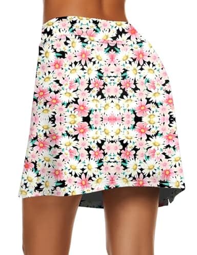 Ekouaer 20 Knee Length Skorts Tennis Tkirts for Women Tennis Tennis Tkirts Athletic Golf Skorts Casual Workout Skirt with ShortsL - Image 2