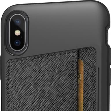 Smartish iPhone Xs Max Wallet Case - Wallet Slayer Vol. 2 [Slim Protective Kickstand] Credit Card Holder for Apple iPhone 10S Max (Silk) - Black Tie Affair - Image 7