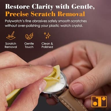 Rosenthal PolyWatch Plastic Watch Scratch Remover Polish with Microfiber Cloth - 2 Pack Professional Polish for Acrylic Watch Crystal Repair & Restoration - Rosenthal Collection Since 1926 - Image 3