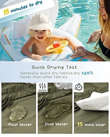 FURTALK Baby Sun Hat with Neck Flap UPF 50+ Adjustable Baby Boys Girls Summer Beach Hat for Traveling Swim Hat Green - Image 7