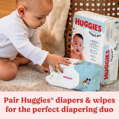 Huggies Simply Clean Unscented Baby Diaper Wipes, 11 Flip-Top Packs (704 Wipes Total), Packaging May Vary - Image 9