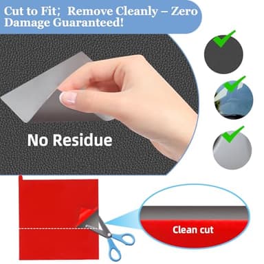 6Pcs Heavy Duty Dash Cam Mounting Tape - Ultra Heat Resistant Double-Sided Adhesive Pads for Windshield, Dashboard, GPS & Camera Holders | 60% Stronger Than Foam Tapes, Weatherproof & Customizable - Image 5