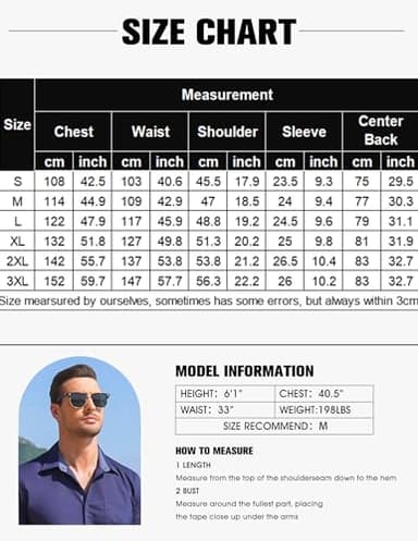 COOFANDY Men's Casual Dress Shirts Short Sleeve Button Down Business Wrinkle Free Untucked Stretch Shirts Black - Image 5