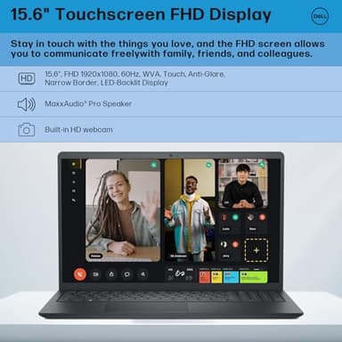 Dell Inspiron 15 Touchscreen Laptop, 15.6" FHD Anti-Glare Display, AMD Ryzen 7 7730U (Beat Intel i7-1355U), 64GB RAM, 2TB SSD, 128 GB UFD, AMD Radeon Graphics, Wi-Fi, HDMI, Webcam, Windows 11 Pro - Image 5