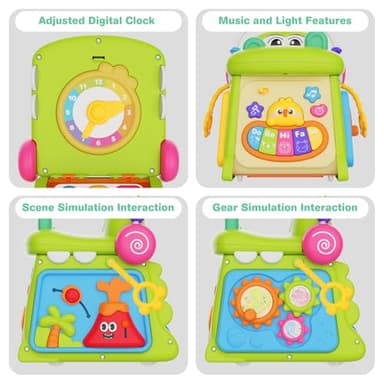 Toys for 1 Year Old Girl Gifts, First Birthday Gifts for Girls Boys, 8-in-1 Multi-Functional Learning Montessori Toddler Toys with Learning and Playing, Educational Musical Baby Toy 6-12 12-18 Months - Image 6