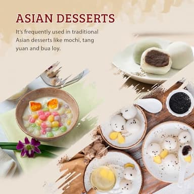 52USA Glutinous Rice Flour 48 Ounce (Basic), 1 Pound (Pack of 3), Rice Flour for Baking or Cooking, Product of THAILAND, All Natural White Rice Flour, Vegan - Image 4