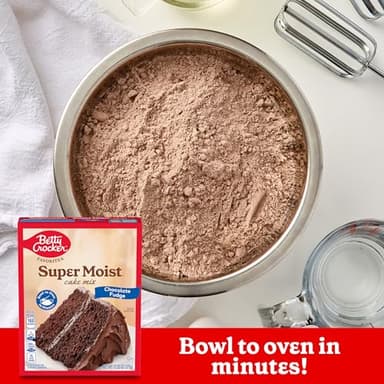 Betty Crocker Favorites Super Moist Chocolate Fudge Cake Mix, 13.25 oz (Pack of 12) - Image 4