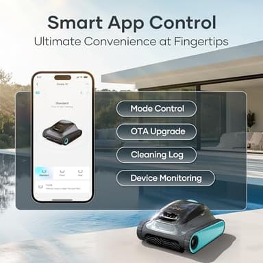 Aiper Scuba S1 2025 Robotic Pool Cleaner,Wall & Waterline Cleaning,180-Min Battery Life, Ultra-fine Filtation, Smart Navigation, App Support - Image 6