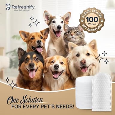 Dog Ear Wipes - 100 Value Pack - Mint Ear Wipes for Dogs, Vet Formulated Pet Ear Wipes for Dogs & Cats – Effective Dog Ear Cleaner for Itch Relief, Wax & Odor - Image 6