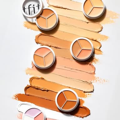 TFIT Multi-Use Pot Concealer - Triple Palette | High-Pigmented, Full Coverage & Crease-Proof | Korean Concealer for Dark Circles, Redness & Blemishes (01 Neutral, 0.52 Oz) - Image 7